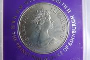 Silver Wedding Crown 1972 Elizabeth II and Prince Philip + Case