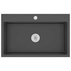 Handmade Kitchen Sink Black Stainless Steel