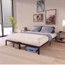 King Size Bed Frame Metal 150x200 with Storage 35cm Image 7
