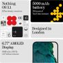 Nothing Phone (3a) 128 GB - mobile phone with 32 MP front camera, 30x ultra zoom, 6.77" FHD+ flexible AMOLED display - Black (Used Like New) Image 4