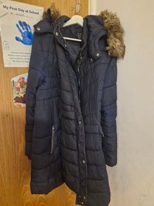 Faux hooded Puffer Coat
