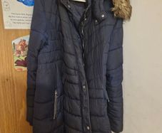 Faux hooded Puffer Coat