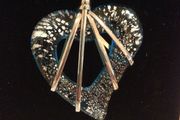 Love Heart Glass Pendant Necklace