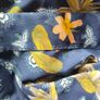 Handmade Navy Floral Summer Dress Medium Postage included Image 3