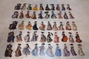 50pcs Vintage Transparent Stickers Decals