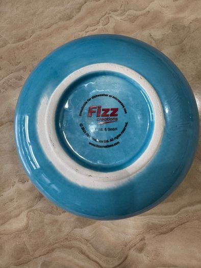 Fizz Creations Blue Ceramic Snack Bowl & Phone Holder