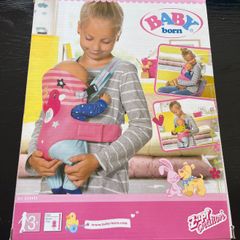 BABY born Doll Carrier by Zapf Creation designed for carrying dolls up to 43 cm EUC