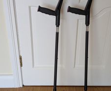 Crutches Pair - Flexyfoot Shockabsorb ++