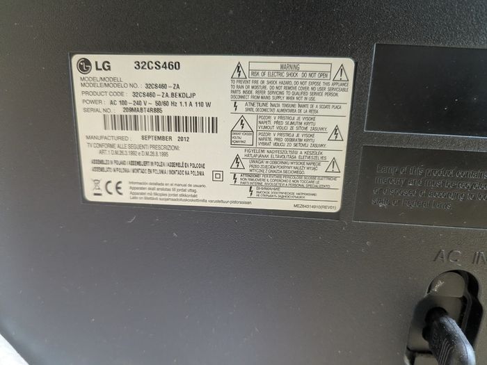 LG 32 inch HD ready TV