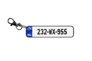 Personalised Irish 3D Reg Registration Plate Keyring
