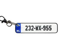 Personalised Irish 3D Reg Registration Plate Keyring