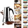 Rainbean Moka Stove Top Pot Espresso Maker 300 ml / 6 Cups Stainless Steel Gift Set works on Induction Hob Image 5