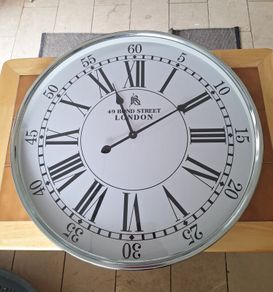 Large metal clock