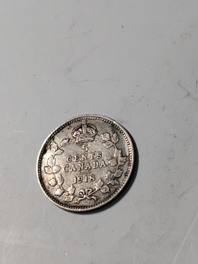 Canada silver 5 cent 1918