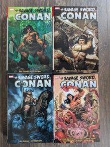Set of 4 Savage Sword of Conan the Barbarian Marvel Omnibus Hardcovers