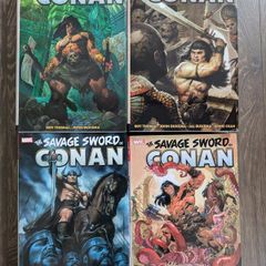 Set of 4 Savage Sword of Conan the Barbarian Marvel Omnibus Hardcovers