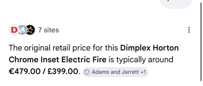 Dimplex living room electric stove