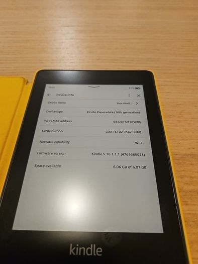 Kindle Paperwhite 10th Gen without Ads