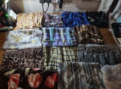 13 Vintage Scarves Bundle