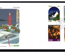 1992 Ireland Christmas Commemorative Stamps An Post First Day Cover (FDC)