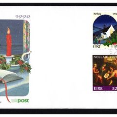 1992 Ireland Christmas Commemorative Stamps An Post First Day Cover (FDC)