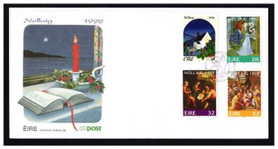 1992 Ireland Christmas Commemorative Stamps An Post First Day Cover (FDC)