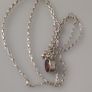 Silver Garnet Pendant Image 2