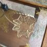 Unusual gold coloured vintage filigree basket. Image 2