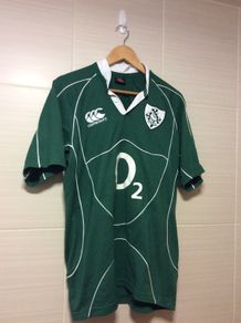 Ireland Rugby Jersey. Grand Slam Winning Jersey 2009. Official Canterbury Mens Home Jersey. Authentic Original From 2009. Not A Modern Day Remake.
