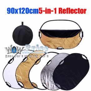 30541 90x120cm 5-in-1 Photo Studio Collapsible Reflector