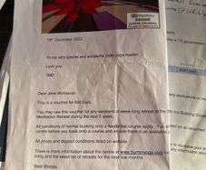 Burren Yoga retreat voucher