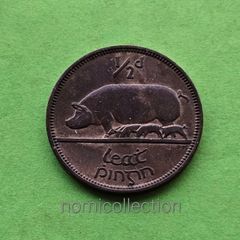 Ireland 1953 year Bronze Half Penny.