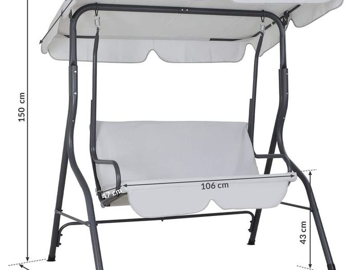 _Hollywood swing, sun canopy, garden swing, swing bench, swing, garden, indoor, balcony