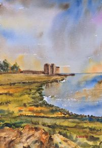 oranmore co Galway watercolour