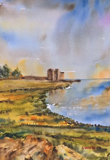 oranmore co Galway watercolour