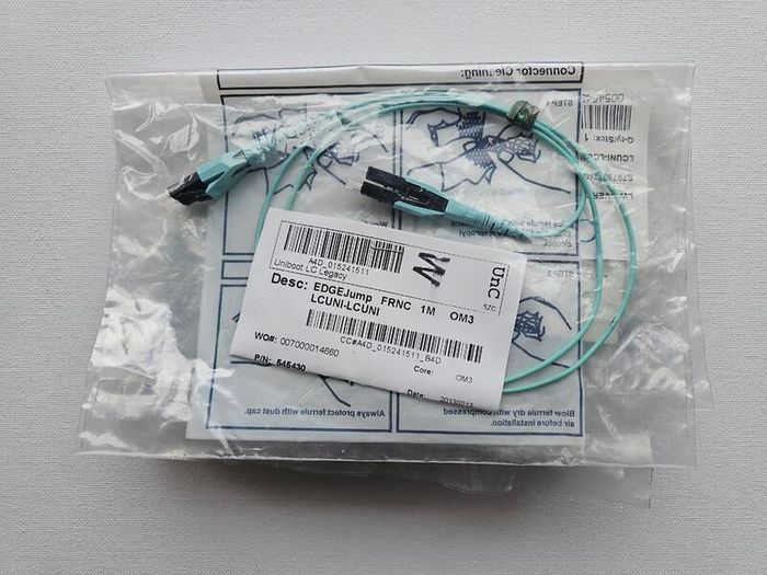 Corning LC Duplex OM3 50 125 Fiber Optic Patch Cables 1m