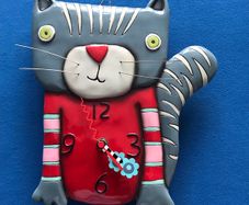 Clock cat for kids