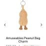 New JELLYCAT Amuseables Peanut Bag Charm Image 3