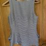 H&M Elegant Navy & White Stripe Sleeveless Top Image 2