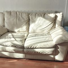 Leather 2 seater couch