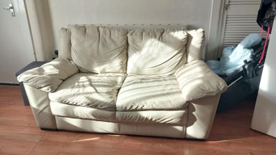 Leather 2 seater couch
