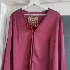 Paul Costello raspberry blouse Sz M (Fit 10-12 UK)