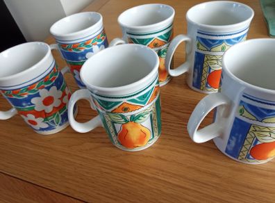 6 Rayware Brand Designed Mugs.
