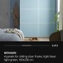 4 IKEA Wardrobe glass panels Image 2