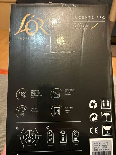 Coffee Machine - L'OR Lucente - Brand New