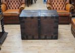 Antique Iron-Bound Oak Trunk / Valuables Chest, c.1780-1820
