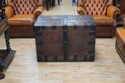 Antique Iron-Bound Oak Trunk / Valuables Chest, c.1780-1820