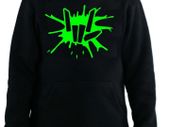 Youth Green Share The Love Splat Black Hoodie