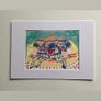 Original art Carousel horse Fairground painting contemporary Irish Art abstract painting Image 6