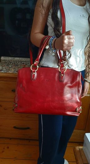 leather handbag